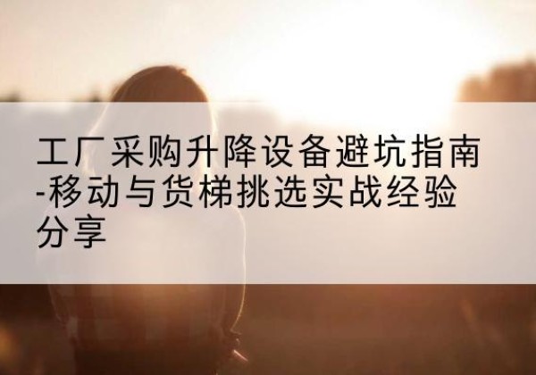 高阳移动式升降机怎么选-工厂采购升降设备避坑指南-移动与货梯挑选实战经验分享
